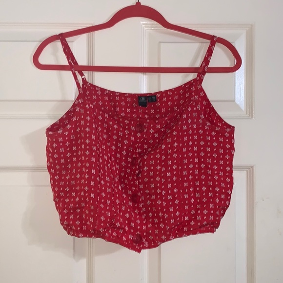 Red Volcom tank top blouse<3 - Picture 1 of 1